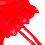 Subblime - Teddy Com Liga, Detalhes Em Renda E Listras Vermelhas Tamanho L/Xl