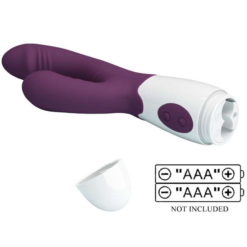Pretty Love - Vibrador Andre Rabbit E Estimulador De Ponto G Roxo