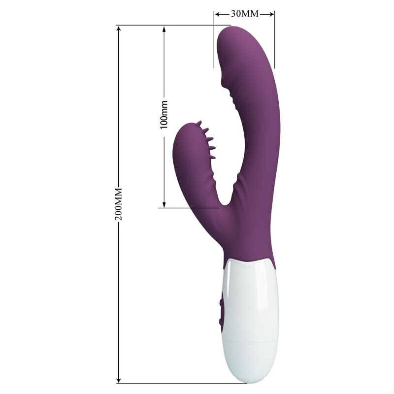 Pretty Love - Vibrador Andre Rabbit E Estimulador De Ponto G Roxo
