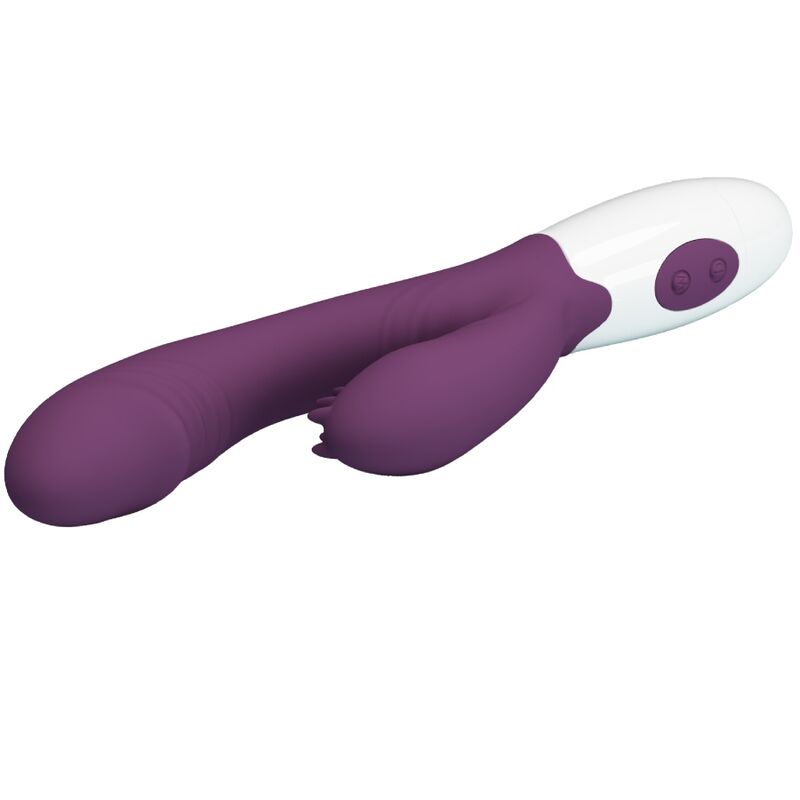 Pretty Love - Vibrador Andre Rabbit E Estimulador De Ponto G Roxo