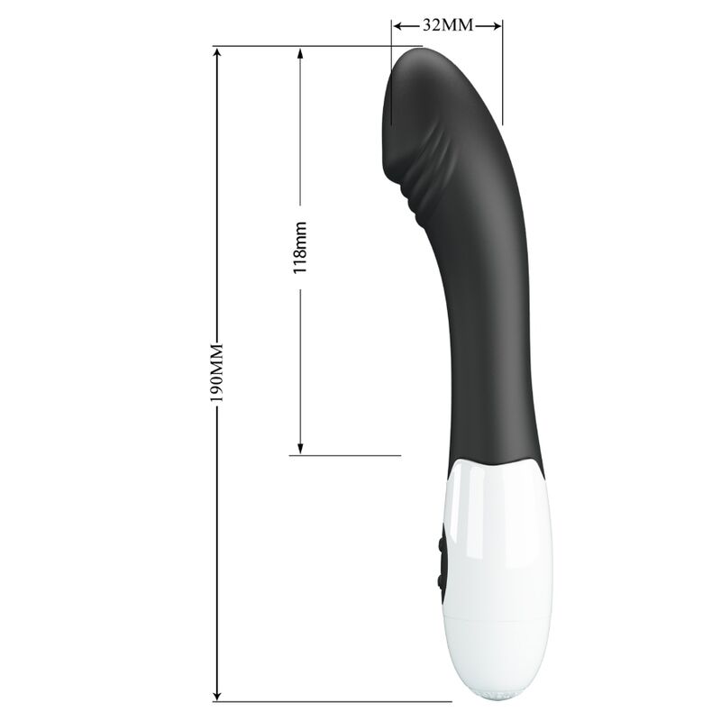 Pretty Love - Vibrador Elemental Para Ponto G - 30 Modos - Preto