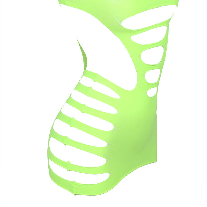 Subblime - 952280 Vestido Verde De Manga Longa Com Elástico E Rede De Arrasto Tamanho Único