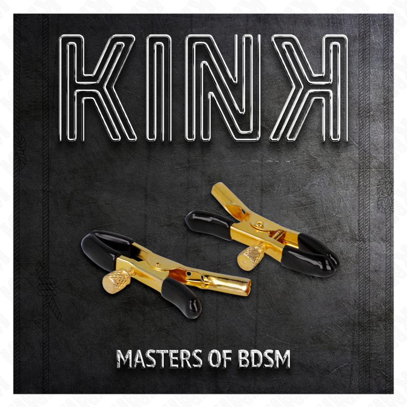 Kink - Grampos De Mamilos Dourados 6 Cm