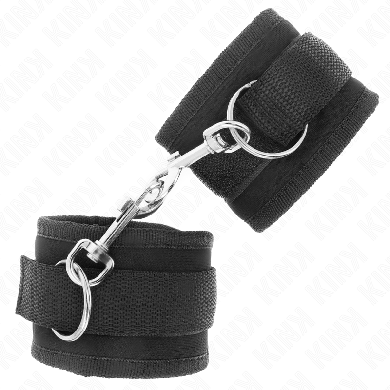 Kink - Muñequeras Nylon Negro Modelo 2 Ajustable 18-35 Cm X 6 Cm
