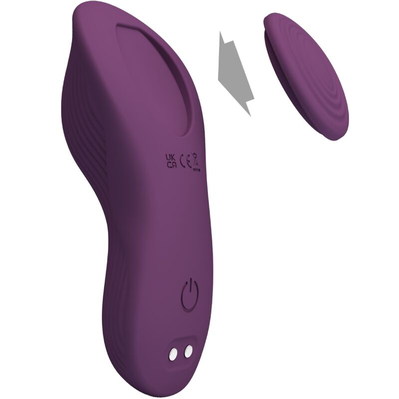 Pretty Love - Massageador De Clitóris Mane Lay On Com 10 Vibrações E Controle Remoto - Roxo