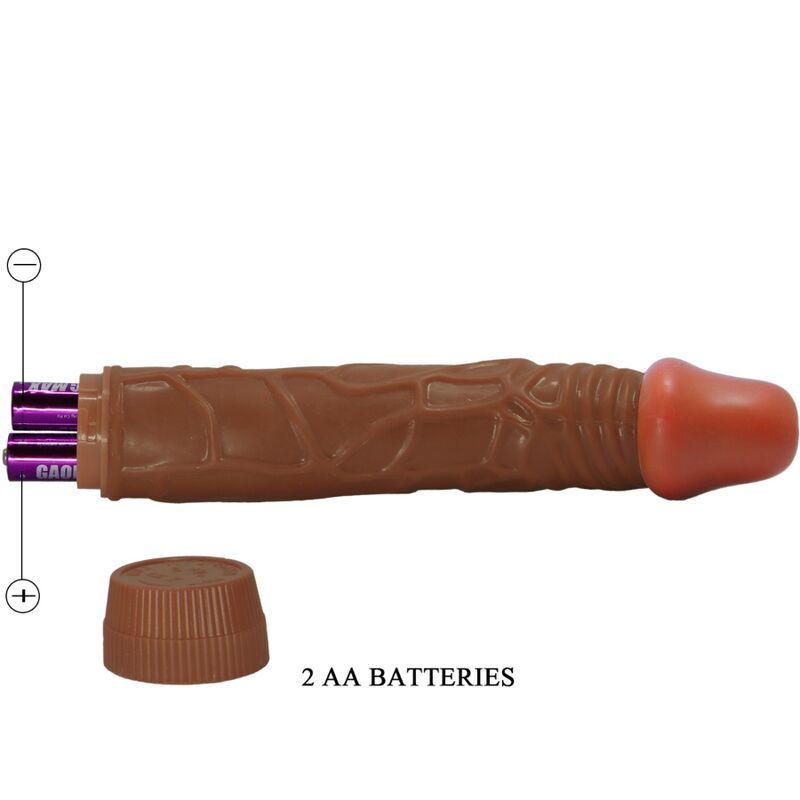 Baile - Bob Vibrador Realista 22,5 Cm Mulato