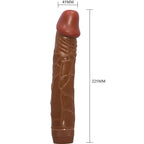 Baile - Bob Vibrador Realista 22,5 Cm Mulato