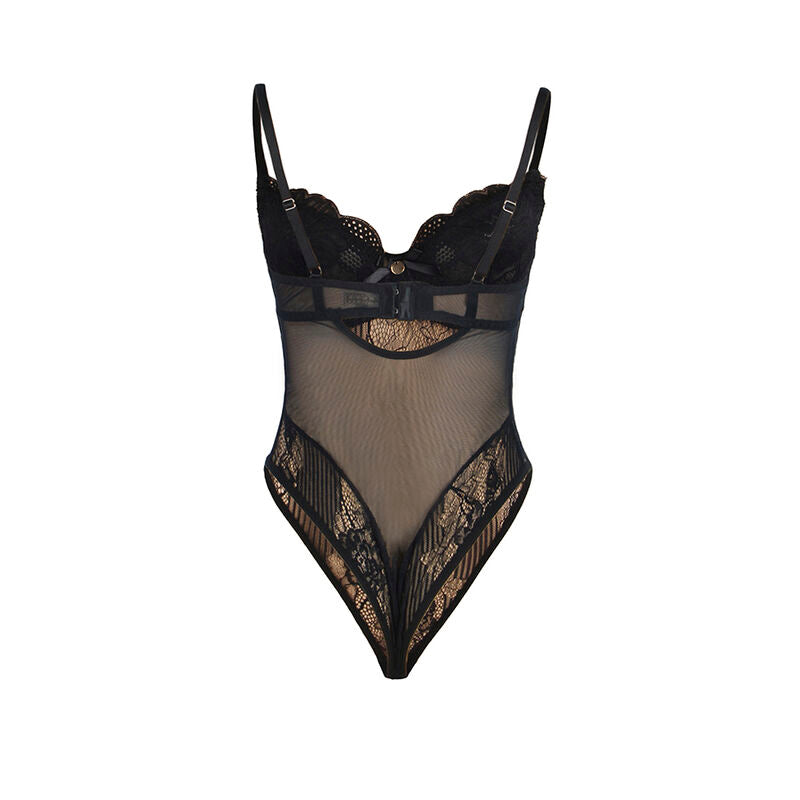 Subblime- Bodysuit De Renda 955618 Com Fecho Inferior Preto S/M