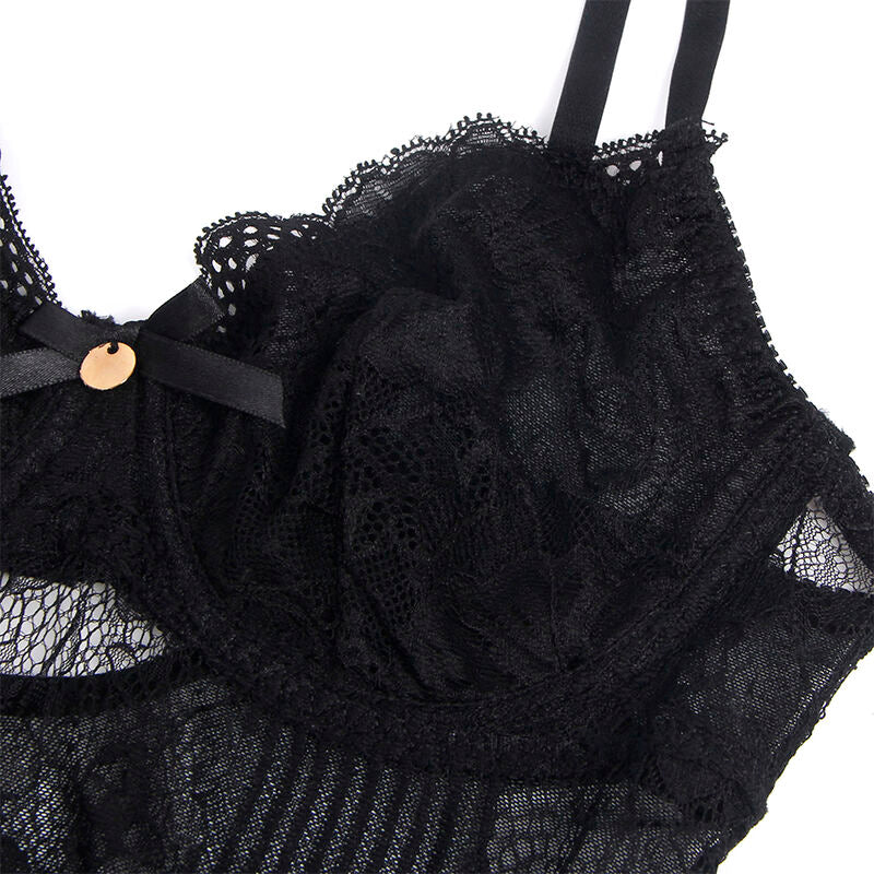 Subblime- Bodysuit De Renda 955618 Com Fecho Inferior Preto S/M