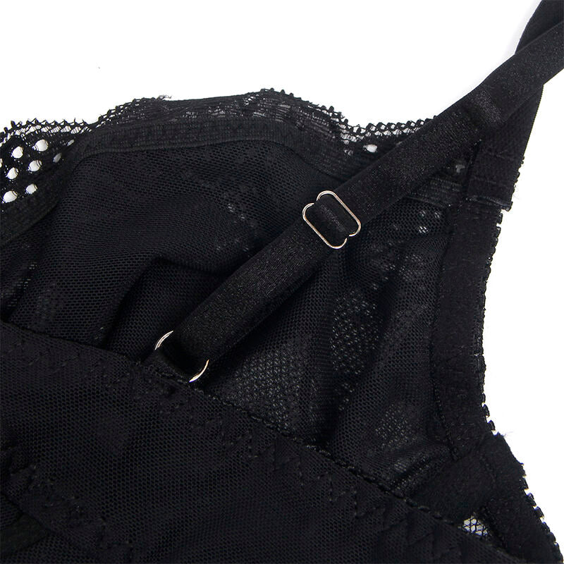 Subblime- Bodysuit De Renda 955618 Com Fecho Inferior Preto S/M