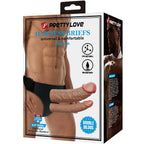Pretty Love - Keaven Harness Briefs Universal & Confortável Double Dildo