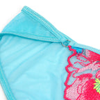 Subblime - 957643 Conjunto De Sutiã E Jarreteira Com Bordado De Flor Rosa S/M