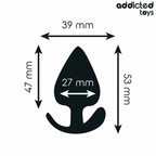 Addicted Toys - Plug Anal De Silicone Tamanho S 5,3 Cm