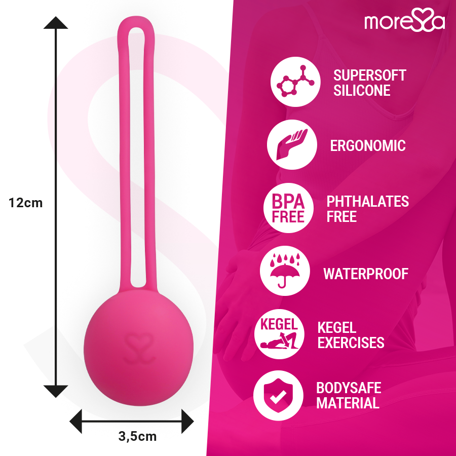 Bola Kegel Moressa Osian One Premium Silicone Rosa