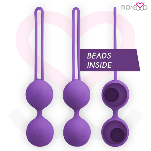 Bolas Kegel Moressa Osian Three Premium Silicone Roxo