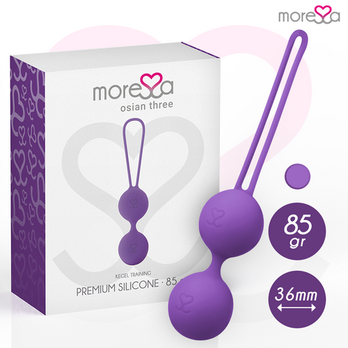 Bolas Kegel Moressa Osian Three Premium Silicone Roxo