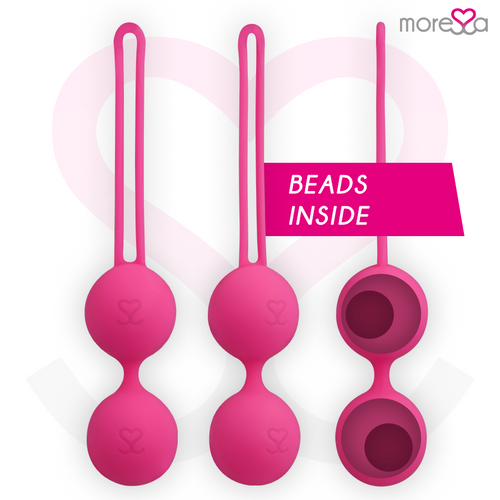Bola Kegel Moressa Osian Três Premium Silicone Rosa