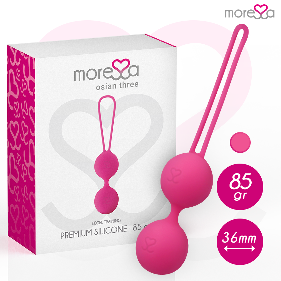 Bola Kegel Moressa Osian Três Premium Silicone Rosa
