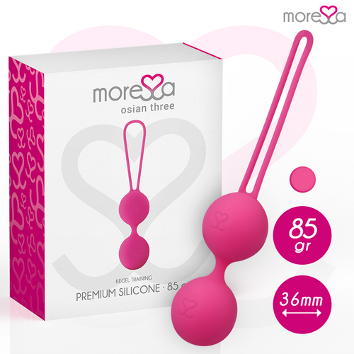 Bola Kegel Moressa Osian Três Premium Silicone Rosa