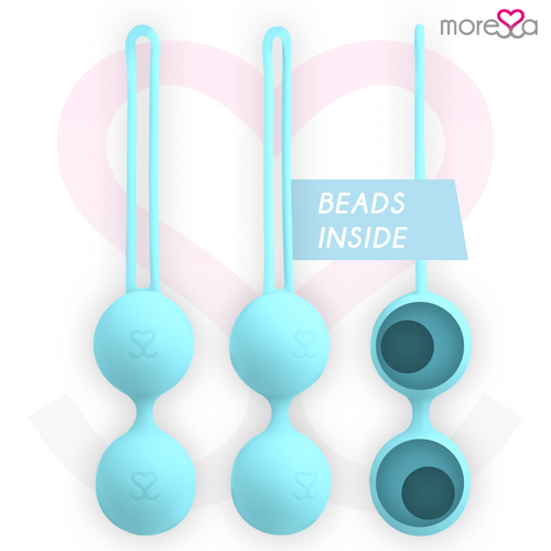 Bola Kegel Moressa Osian Três Premium Silicone Azul