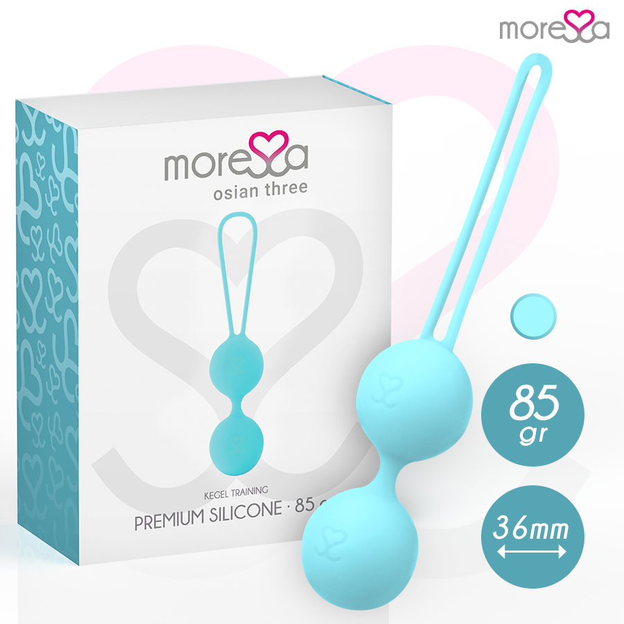 Bola Kegel Moressa Osian Três Premium Silicone Azul