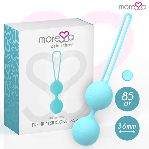 Bola Kegel Moressa Osian Três Premium Silicone Azul