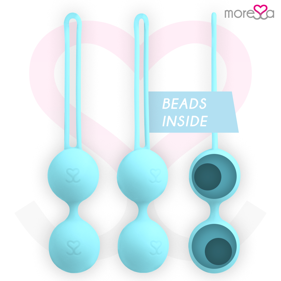 Bolas Vaginais Amoressa Osian Two Premium Silicone Turquoise