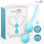 Bolas Vaginais Amoressa Osian Two Premium Silicone Turquoise