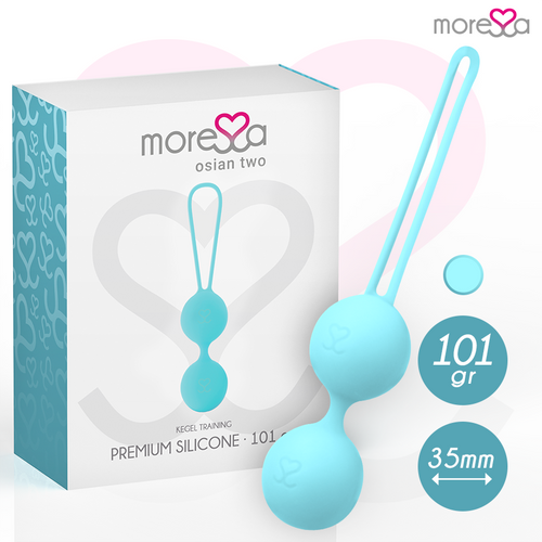 Bolas Vaginais Amoressa Osian Two Premium Silicone Turquoise
