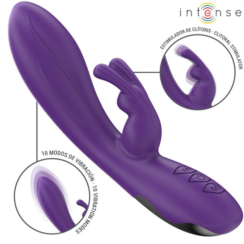 Intense - Randall Vibrador Rabbit 10 Vibraciones Morado