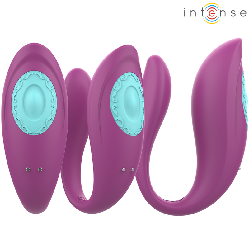 Intenso - Vibrador E Estimulador Annie Em Forma De U Controle Remoto Roxo