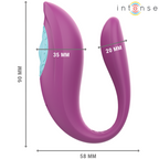 Intenso - Vibrador E Estimulador Annie Em Forma De U Controle Remoto Roxo