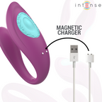 Intenso - Vibrador E Estimulador Annie Em Forma De U Controle Remoto Roxo