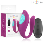 Intenso - Vibrador E Estimulador Annie Em Forma De U Controle Remoto Roxo