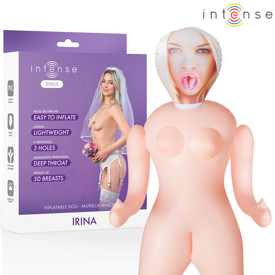 Bonecas Intensas - Boneca Inflável Irina Com Três Buracos
