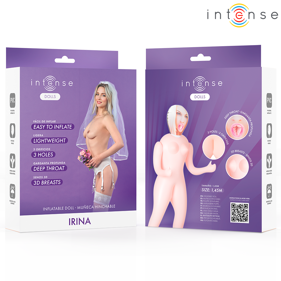 Bonecas Intensas - Boneca Inflável Irina Com Três Buracos