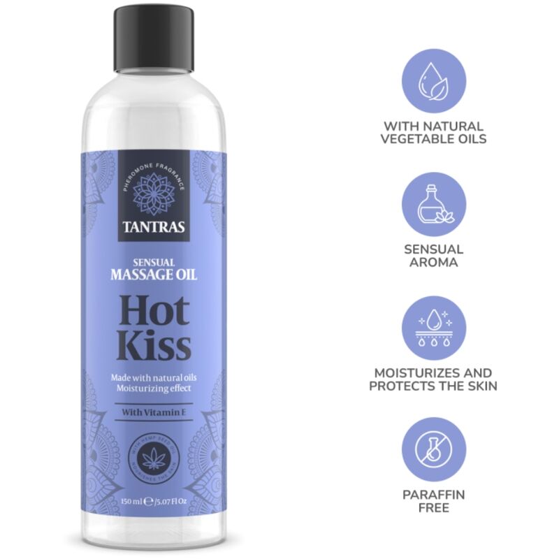 Intimateline - Tantras Love Oil Óleo De Massagem Hot Kiss 150 Ml