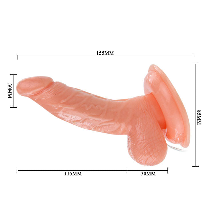 Vibrador Realistico Com Rotaçao Ly-Baile Super Rota Dong