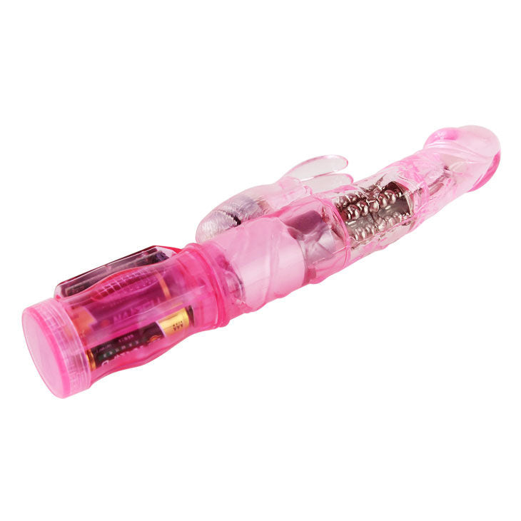 Vibrador Com Rotação Baile Rabbit Happy Angel Rosa
