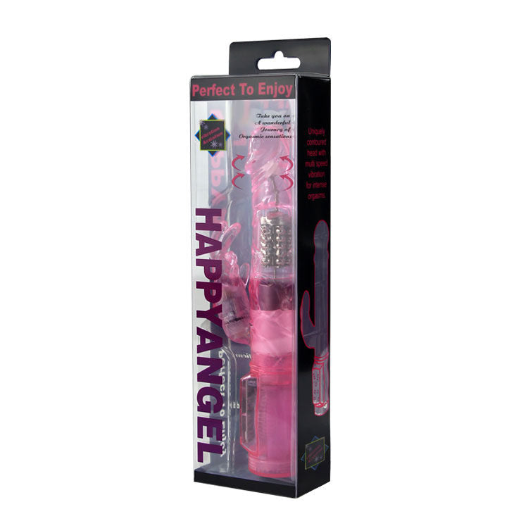 Vibrador Com Rotação Baile Rabbit Happy Angel Rosa