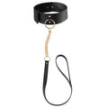 Coleira E Trela Preto Maze - Wide Choker