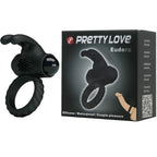 Anel Peniano Pretty Love Eudora Anel Vibrador Negro
