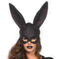 Mascara De Coelhinha Com Brilhantes Em Preto Leg Avenue