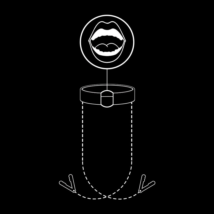 Gag Em Argola Com Grapos Para Mamilos Fetish Submissive