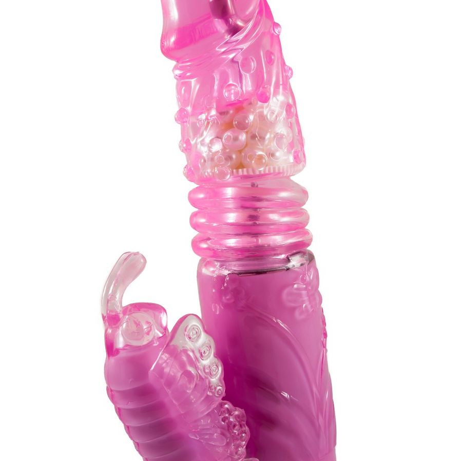 Vibrador Com Estimulante De Clitóris Up And Down Up And Down Up And Down Rosa