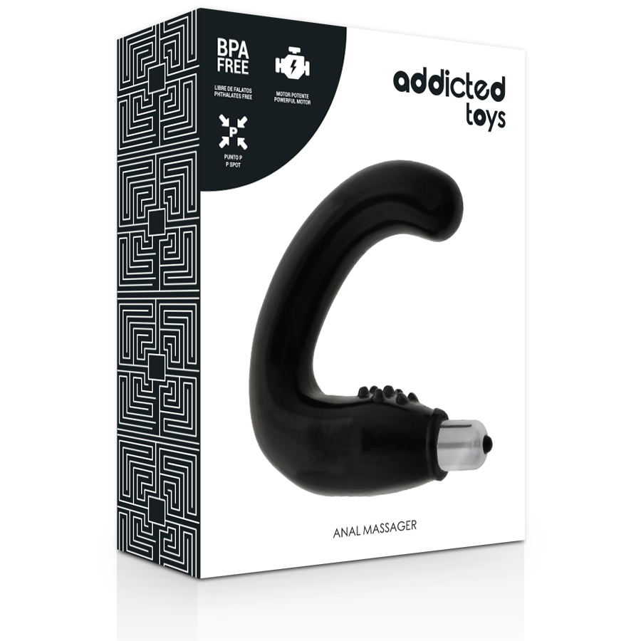 Massajador Anal Addicted Toys Preto