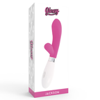 Vibrador Com Estimulador De Clitóris Glossy Jackson Rabbit Rosa
