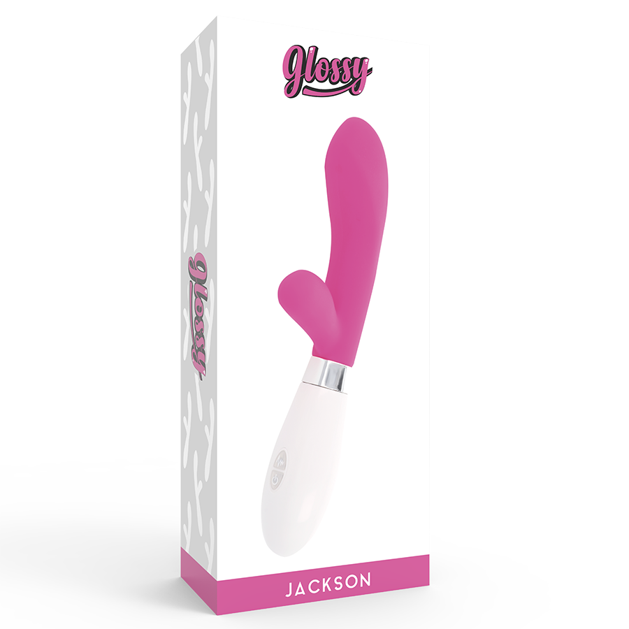 Vibrador Com Estimulador De Clitóris Glossy Jackson Rabbit Rosa
