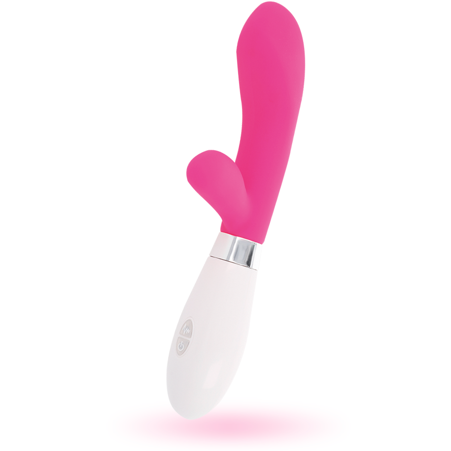 Vibrador Com Estimulador De Clitóris Glossy Jackson Rabbit Rosa