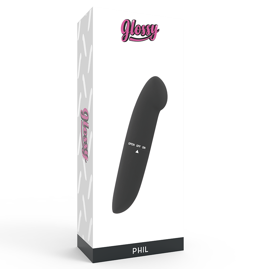 Vibrador G-Point Preto Glossy Phil